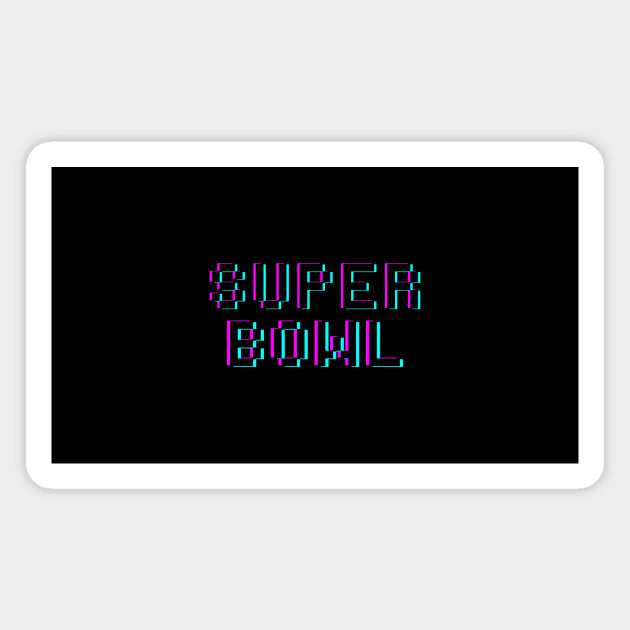 Super Bowl Showdown Typography Tee Magnet by We Connect Store